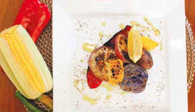 Parrilla vegana multicolor