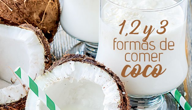 1,2 y 3 formas de comer coco