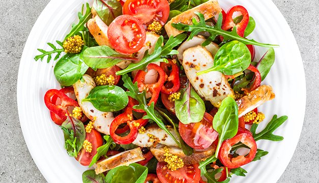 ¡Pocas calorías en un plato!