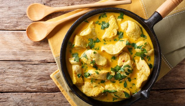 Cremosa preparación para un almuerzo familiar