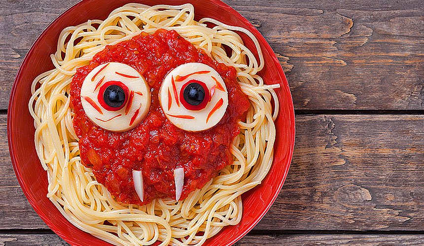 Pasta para una tarde de terror