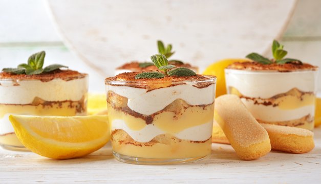 Postre de limón cremoso