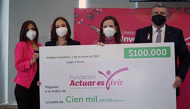 BANCO PROMERICA entrega donativo de $100,000 a Fundación Actuar es Vivir