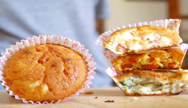 ¡Prepara muffins salados en pocos minutos!