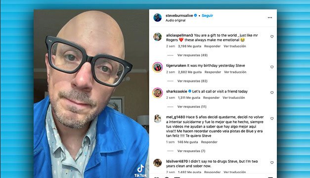 Steve de "Las Pistas de Blue" logra desahogo emocional de fans en TikTok e Instagram