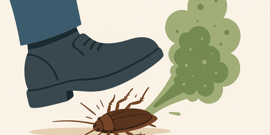 Por qué aplastar una cucaracha puede ser más contaminante de lo que imaginas