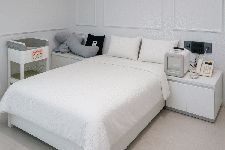 Así es una sala postparto en Corea del Sur: como un hotel, con masajes y ayuda durante 14 días