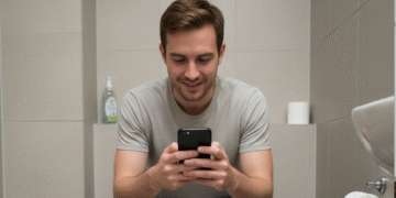 ¿Te gusta revisar tus redes sociales cuando vas al inodoro?